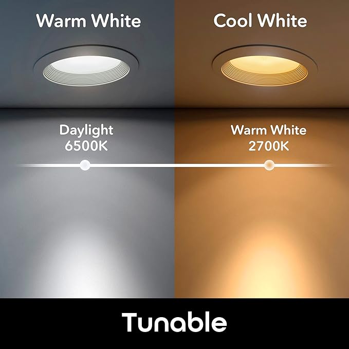 Geeni LUX DROP Wi-Fi LED Light Bulb, Tunable White (2700K-6500K), 1-Pack – Dimmable BR30 Bulb, 65-Watt Equivalent – No Hub Required – Works with Amazon Alexa, Google Assistant