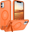 Magnetic Compatible with iPhone 11 Phone Case, [Built-in Invisible Kickstand][Compatible with MagSafe] [Military Grade Shockproof] Slim Translucent Matte Phone Case for iPhone 11 6.1"