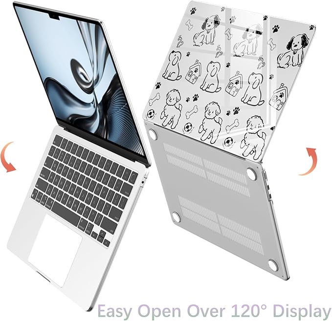 Compatible with MacBook Pro 16 inch Case M5 M4 M3 M2 M1 Pro/Max 2026-2021 A3429 A3428 A3403 A3186 A2991 A2780 A2485, Cute Dog Puppy Protective Hard Shell Clear Cover