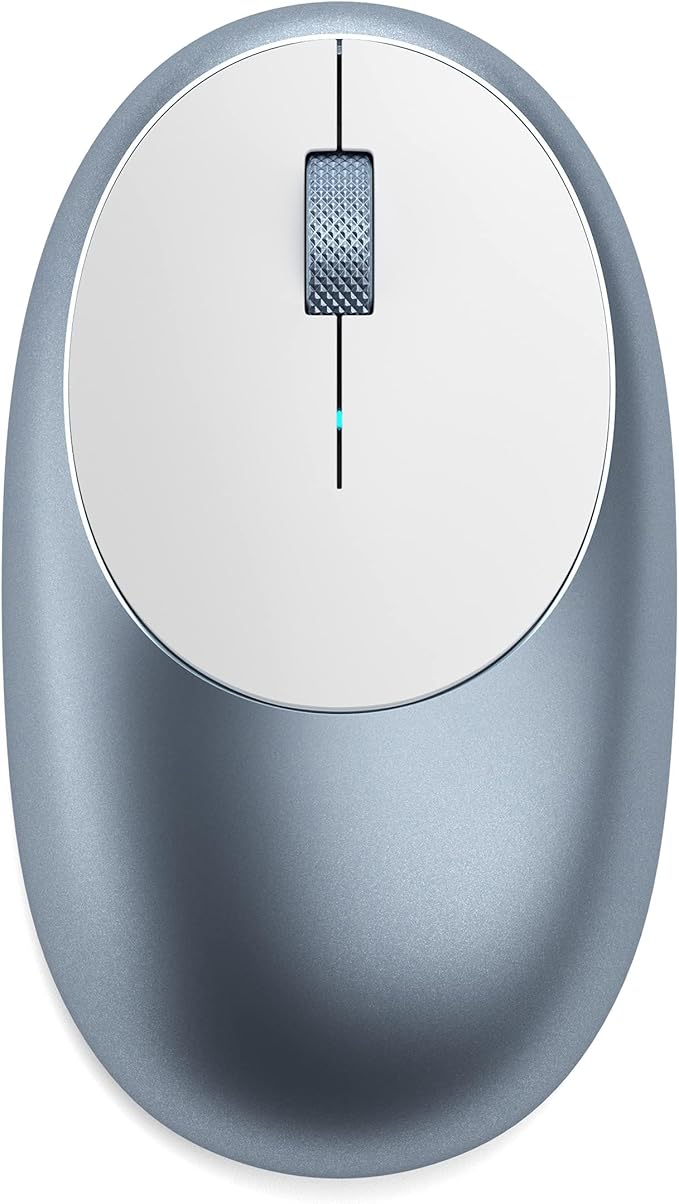 Satechi M1 Wireless Bluetooth Mouse, USB-C Rechargeable, Compact & Portable, for MacBook Air/Pro/Nro, iPad Air/Pro, iPad mini, Mac mini, iMac & Windows - Blue