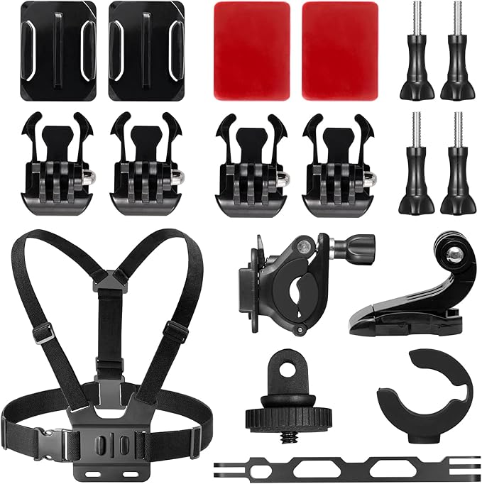 AKASO Action Camera Ski Kit Bundle for EK7000/EK7000 Pro/Brave 4/Brave 4 Pro/Brave 7 LE/Brave 7/Brave 8/V50X/V50 Pro/V50 Elite/GoPro Hero 13 12 11 10 9/DJI/Apexcam Action Camera