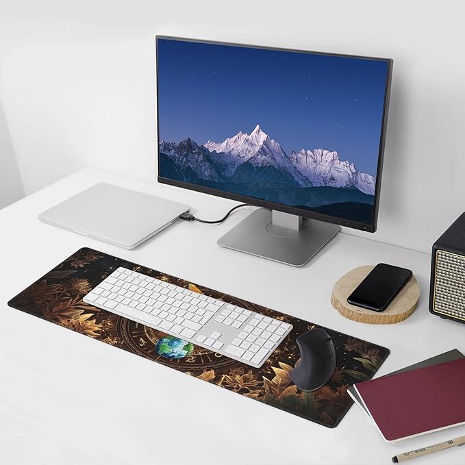 Bee Mouse Pad Extended Large Gaming Mouse Pad XL Stitched Edges for Gamer Home Office 31.5 X 11.8 Inch