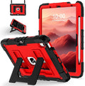 for iPad Air 11-inch M4 (2026) / M3 (2025) / M2 (2024) iPad Air 5th (2022) / 4th Generation (2020) 10.9 Inch,Military Grade Shockproof iPad Case Air 11 Inch with Pencil Holder, Black Red