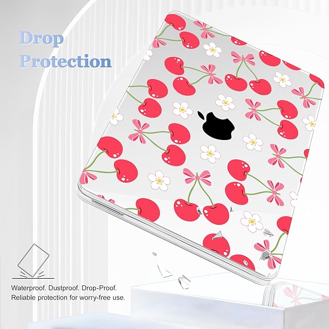 Tuiklol for 2026 MacBook Neo 13 Inch A18 Pro Chip Case, (Model A3404) Anti-Scratch Anti-Drop Slim Hard PC Shell Case with Shockproof Protective MacBook Neo Laptop Cover,Cherry