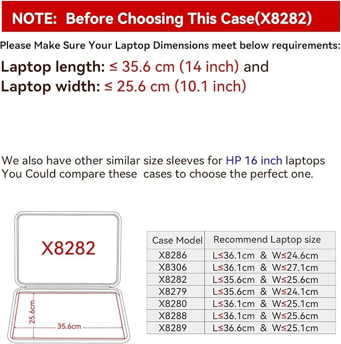 Smatree Hard EVA Protective Sleeve Compatible for 16 inch HP OmniBook 7 AI 16, for 16 inch Pavilion Laptop 16/16t/16z, for 16inch Pavilion Plus Laptop16/16t Case(X8282)