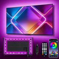 Daymeet Led Lights for TV, 13.1ft Strip Lights for 45-60 inch Tv, RGB Music Sync TV Backlight Color Changing, Bluetooth APP Remote Control Tv Lights USB Powered LED Strip Lights for Bedroom Decor