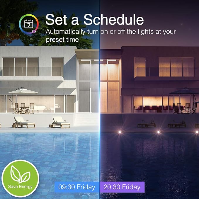 Beantech Wi-Fi Smart Light Bulb, Full Color Changing Light Bulb(RGB+W) 2 Pack-Compatible with Alexa and Google Assistant, Multicolor, (WB5-2p)
