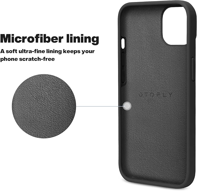 OTOFLY Designed for iPhone 14 Plus Case, Silicone Shockproof Slim Thin Phone Case for iPhone 14 Plus 6.7 inch （Black）