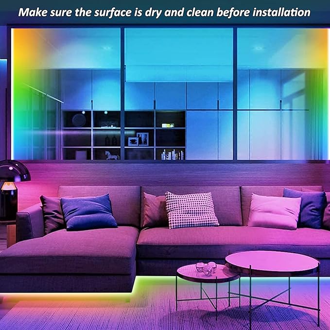 USB Powered LED Strip Light TV Backlight 16.4FT/5M RGB Led Lights Waterproof USB Lights Strip with RF Remote TV/PC Background Bias Lighting Cuttable Strip Lights for Indoor DIY Decoration