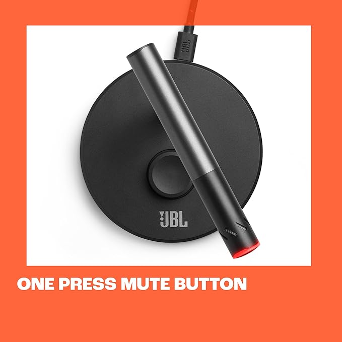 JBL Quantum Stream Talk - Single Condenser Microphone for Perfect Streaming, Recording and Gaming, One-Press Mute Button, Easy-to-Adjust Control knob, Built-in Shock Absorber (Black)