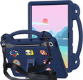 AKABEILA Compatible with Lenovo Tab P12 12.7 inch(2023) Tablet Case, Lightweight Shockproof Protective Case with Shoulder Strap & Stand Handle for Girl Kid Gift - Navy Blue