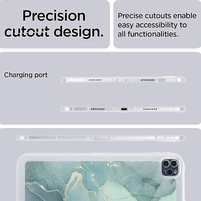 for iPad Pro 12.9 inch Tablet Case 6th/5th/4th/3rd Generation (2022/2021/2020/2018) Slim Lightweight Glitter Bling Soft TPU Back Shockproof Cover Flexible Silicone Bumper Shell,Green Marble