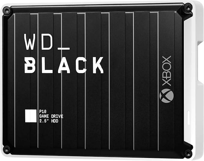 WD_Black 6TB P10 Game Drive for Xbox - 1-Month Xbox Game Pass, Portable External Hard Drive for On-The-Go Access to Your Xbox Game Library - WDBZRG0060BBK-WESN
