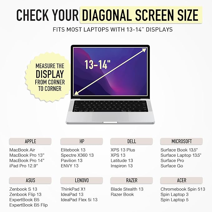 Vandel The Original Puffy Laptop Sleeve Case, 13-14 inch Laptop Sleeve Bag Case 13.3 Inch, Compatible with MacBook Air 13, Pro 14/13 iPad Pro 12.9, HP Dell ASUS, Computer Bag Cover