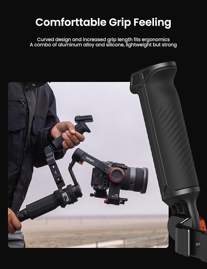 Hohem Sling Handgrip Gimbal Handle for hohem iSteady MT3 Pro/MT3/MT2/M7/M6, Ergonomic Grip, Bi-Directional Twist, Low Angle Shots, BH-01