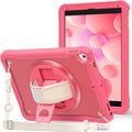 ProCase Rugged Case for iPad 9.7 Inch 5th 6th Gen/iPad Air 2 / iPad Pro 9.7 Case, Heavy Duty Shockproof Rugged Cover with Hand Strap 360 Degree Rotatable Kickstand Protective for iPad 9.7" -Melonpink