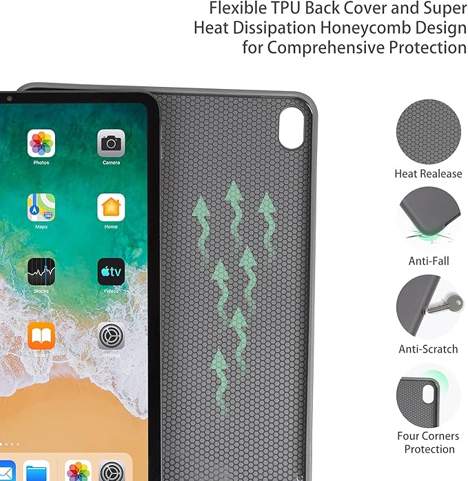iPad Air 11-Inch Case (M3/M2) 2025/2024, iPad Air 5th/4th Generation Case, case for iPad air 11 inch Multi-Angle View Adjustable Stand Soft PU Leather Back Auto Wake/Sleep, Colored Art Bubbles