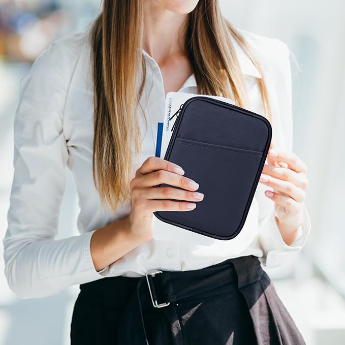 HoYiXi Universal Sleeve Bag for 6",6.8",7" Kindle Paperwhite/Colorsoft 2024-2012 Compatible with 6"-6.8" All-New Kindle/Kobo/Tolino/Sony,6" EReader with Anti-Drop Protective Cover,Blue