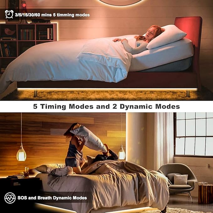 MY BEAUTY LIGHT LED Strip Lights Warm White,32.8ft Dimmable LED Light Strip with RF Remote,600 Bright 3000K 2835 LEDs,Plug-in Adhesive Rope Lights with Timing Mode for Living Room Bedroom Kitchen