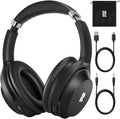 Active Noise Cancelling Headphones, Wireless Over-Ear Bluetooth Headphones ANC, Hi-Res Audio, 60H Playtime, Deep Bass, 3.5MM Cable, Memory Foam Ear Cups for Work/Travel/Home/Office