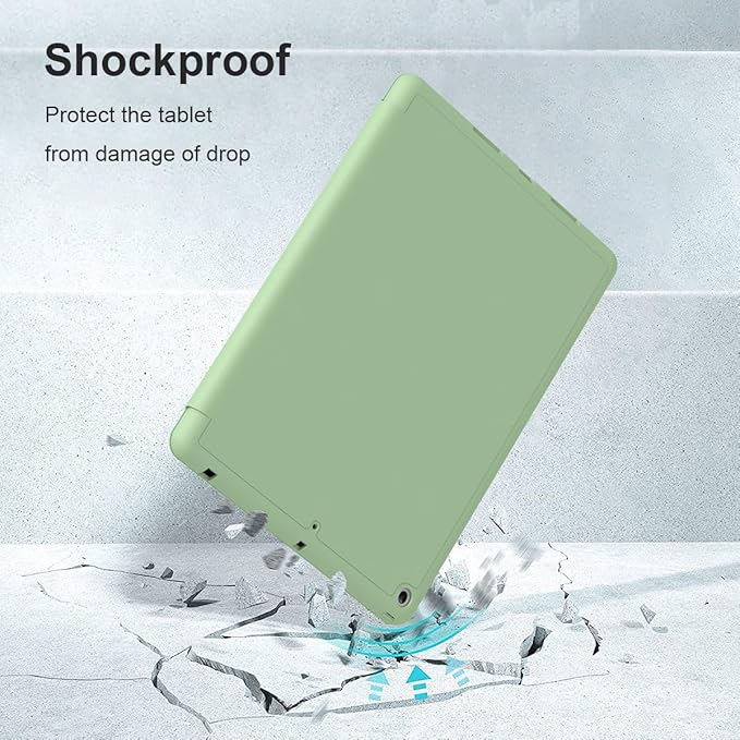 Case for iPad Air 3 / Pro 10.5 Inch, Lightweight Slim Soft TPU Trifold Stand Smart Cover, Auto Sleep/Wake Case with Pencil Holder for iPad Air 3rd Generation/Pro 10.5 - Matcha Green