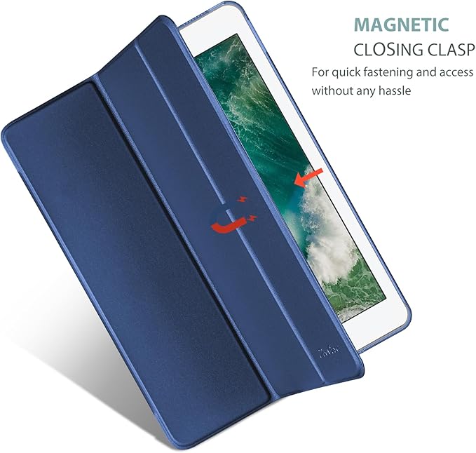 ProCase Smart Case for 10.5” iPad Air 3rd Generation 2019 / iPad Pro 2017, Slim Stand Cover with Translucent Frosted Back for iPad Air 3 -Darkblue