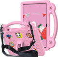 AKABEILA Compatible with ONN 10.1(GEN3) 2022(1000071485)/Fire HD 10 Plus(2021/2023)/Amazon Fire HD 10(2021/2023) Tablet Case, Kids Case with Shoulder Strap & Stand Handle for Girl Kid Gift Pink
