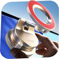 LISEN for Magsafe Car Mount, Cell Phone Holders for Your Car, Magnetic Car Accessories for Women Men Truck Jeep BMW, Vacuum Gifts Kits for iPhone 17 Pro Max 16 15 14 13 12, Samsung S26, Gold Red
