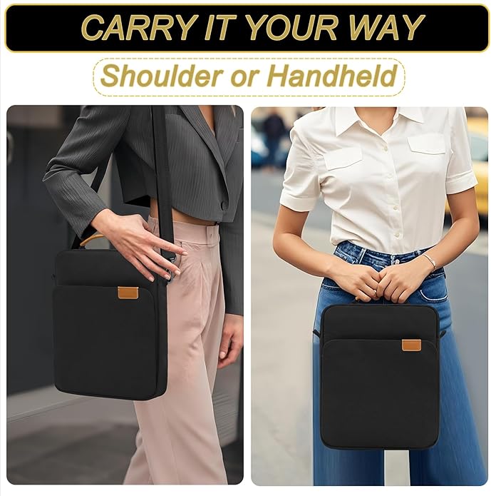 Tablet Shoulder Bag -Premium Padded Sleeve with Detachable Strap(Modular Compartment, Shockproof Design)
