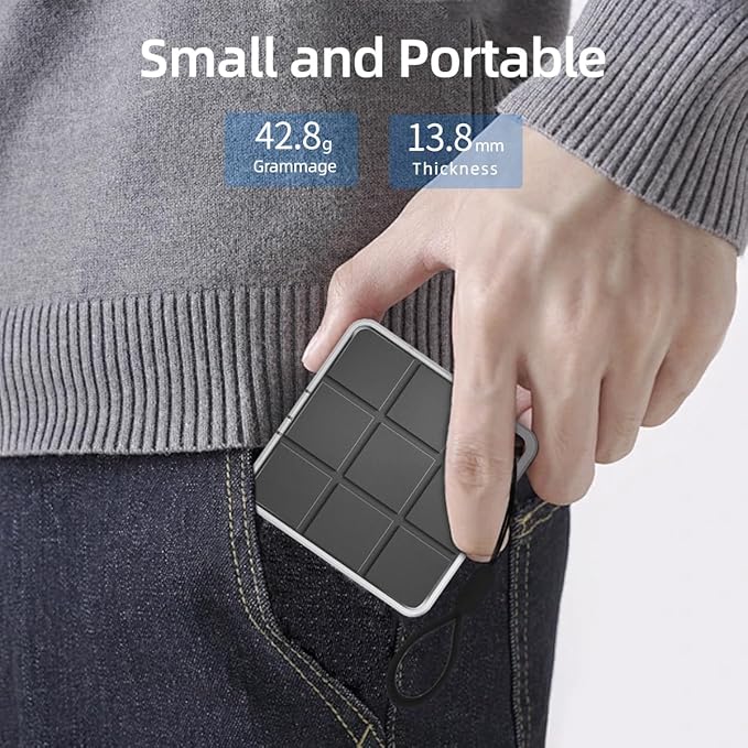 Mini NVME Enclosure, M.2 SSD Enclosure for iPhone 15 Pro Max ProRes,10Gbps Speed,Supports M Key and B&M Keys SATA NVME SSD