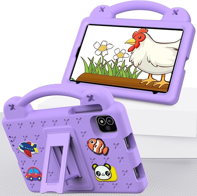 AKABEILA Compatible with Alldocube iplay 60 mini pro 2024 8.4 inch/iplay 60 mini2 2024 8.4 inch Tablet Case, Shockproof Protective Case with Shoulder Strap & Stand Handle Light Purple