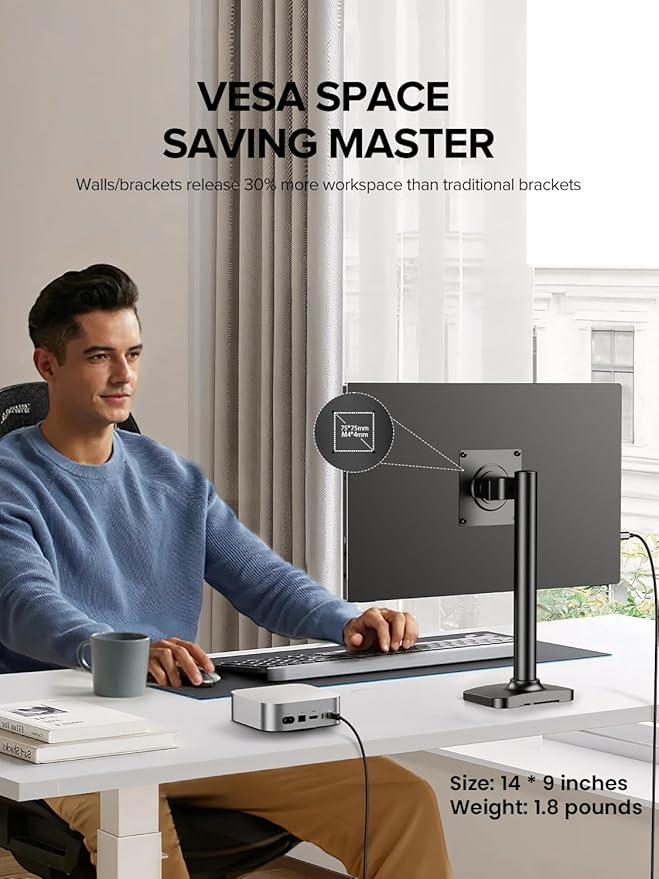 UPERFECT Portable Monitor 4K 16" | 1200 Nits Laptop Monitor | 3840 * 2400 UHD | 145% sRGB, 2000:1 Contrast | USB-C & MINI HDMI | VESA & Smart Case | Travel Screen for Computer, PC, Game Consoles