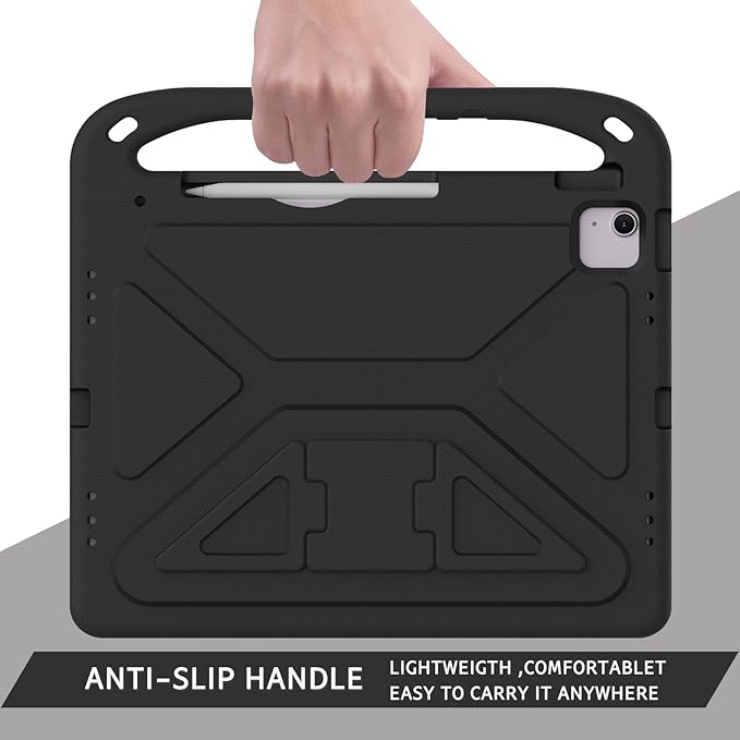 ATOOZ Kids Case for iPad air 13 inch 2024 2025 2026 (M2 M3 M4) / iPad Pro 13 inch (M4 M5), Cover with Shockproof Handle Stand for iPad Pro 13 7th /8th Gen 13" Tablet (Black)