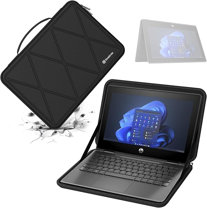 Smatree Hard EVA Protective Sleeve Case Compatible for 11.6 inch HP Pro x360 Fortis 11 G11/G10/G9, HP Fortis 11 G9 Q/x360 11 G3 J, Chromebook 11 G9/x360 11 G4 Laptop Bag (X8017)