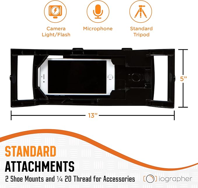 iOgrapher Filmmaking Multi-Case Phone Holder - Smartphone Video Rig & Phone Camera Video Stabilizer for Photographers and Filmmakers