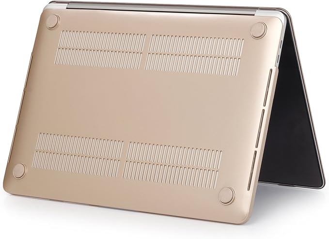 Se7enline Compatible with MacBook Pro 13 inch 2024/2023/2022/2021/2020 Case Frosted Hard Shell Cover for Mac Pro 13-inch Model M1/M2 A2338/A2251/A2289 with Touch Bar Touch ID&Keyboard Skin, Gold