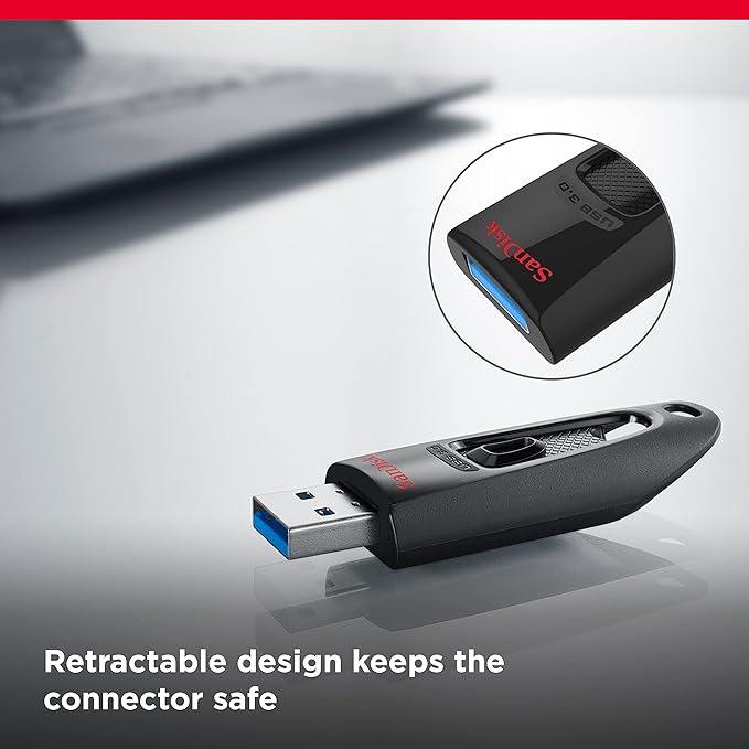 SANDISK 64GB 2-Pack Ultra USB 3.0 Flash Drive (2x64GB) - SDCZ48-064G-GAM462, Black