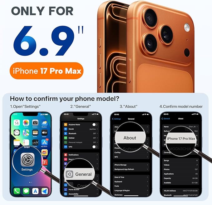 Miracase Magnetic for iPhone 17 Pro Max Case, Compatible with MagSafe, Integrated Silicone Camera Control Cover, 3.0mm Thicken Shockproof Drop Protection Phone Case for 17 ProMax, Black