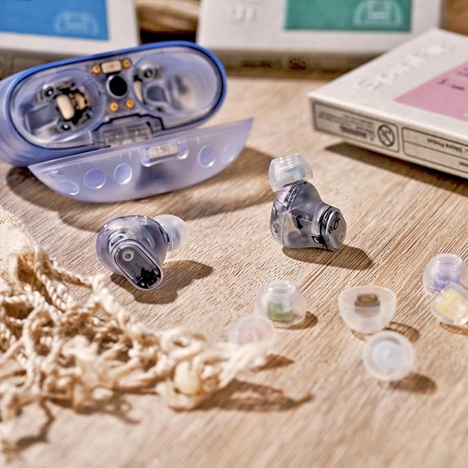 SpinFit Omni for True Wireless Earbuds & IEMs - XL - Patented Silicone Eartips for Replacement (1 Pair) (3.7 mm Nozzle Dia.)