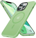 Magnetic for iPhone 12/iPhone 12 Pro Case,[Compatible with MagSafe][Military-Grade Drop Protection][Anti-Yellow] Shockproof Translucent Matte Cover for iPhone 12/12 Pro Phone Case,Mint Green