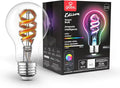 Globe Electric 35850 Wi-Fi Smart 7W (40W Equivalent) Spiral Filament Multicolor Changing LED Light Bulb, No Hub Required, Voice Activated, 2000K - 5000K, A19 Shape, E26 Base, Vintage Edison