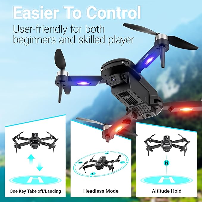 Contixo F16 Camera Drone for Kids – 1080P Dual Camera, Easy to Fly, 17 Mins Intelligent Flight Time, One-Key Takeoff/Landing – Perfect for Beginners and Young Drone Enthusiasts (Ages 14+)