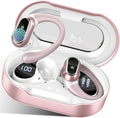 Wireless Earbuds, 2026 Bluetooth 5.4 Headphones Sport, 50Hrs HiFi Stereo Deep Bass Over-Ear buds with ENC Noise Cancelling Mic, IP7 Waterproof & LED Display Earphones with Earhooks for Workout/Running