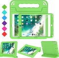 AVAWO Kids Case for iPad 9.7 2017/2018 & iPad Air 2 with Built-in Screen Protector - Light Weight Shock Proof Convertible Handle Stand Friendly Kids Cover for 9.7 iPad 5th & 6th Gen - Green