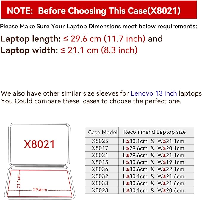 Smatree Hard EVA Protective Sleeve Case Compatible for 11.6 inch Lenovo ThinkPad Yoga 11e Gen 5, for 13 inch ThinkBook 13x Gen2 Laptop (X8021)