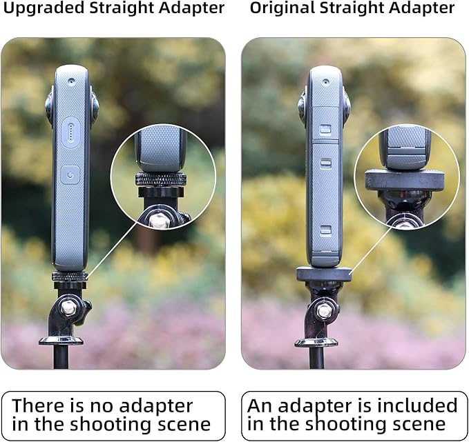 1/4 Inch Aluminum Metal Camera Mount Adapter, Conversion Camera Tripod Mount Compatible with GoPro Hero 13/12/11/10/9/8 Black,DJI Action 6/5 Pro/4/3 and More Action Cameras 1/4 Accessories（2 Packs）