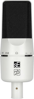 SE ELECTRONICS X1 A 2C Large Diaphragm Condenser Microphone with 100 Hz Filter & -20 dB Pad - XLR Condenser Mic for Singing & Instruments - Professional Studio Microphone for Recording (White)