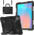 Triple Shockproof Case for iPad Air 5th/4th Generation 10.9 inch 2022/2020 and iPad Pro 11 Case 2022 2021 2020 2018 Gen, Kids Boy Girl Cover with Kickstand & Shoulder Strap (Black)