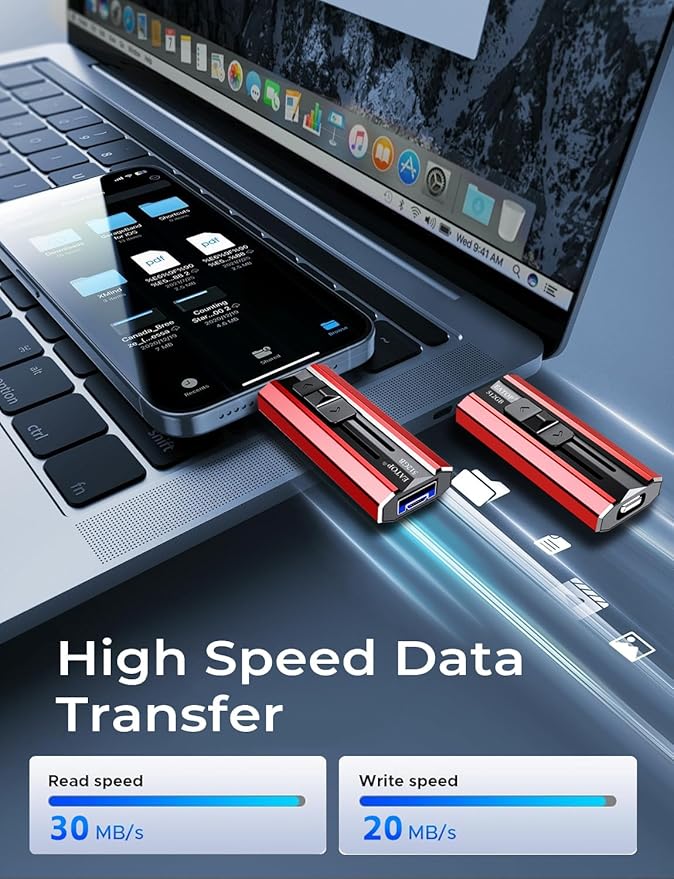 EATOP 512GB Flash Drive Intended for Phone Tablet Androidphone and Computers, 4 in 1 Photo Stick for Phone Memory Storage Easily Backup Photos Videos, Plug and Play, No App Required (Red)