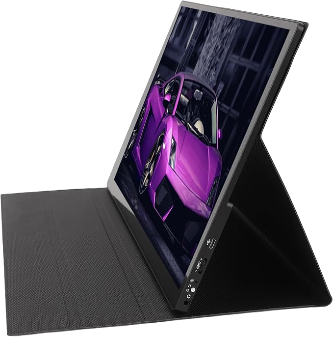 15.6 Inch Portable Monitor, 4K 3840 * Screen USB C HDMI Laptop Screen Extender, 60Hz Refresh Rate, 16:9 OLED Screen Computer Display for Laptops PCs for OS X